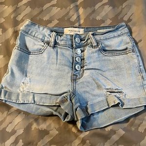 PacSun Super Stretch Shortie Denim Shorts